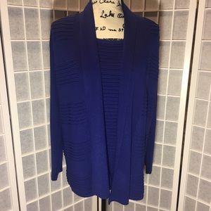 Red Label Size Medium Cobalt Blue Sweater Set EUC